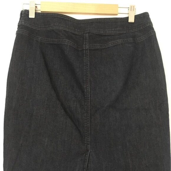 LOFT | dark wash denim pencil skirt - Picture 8 of 8